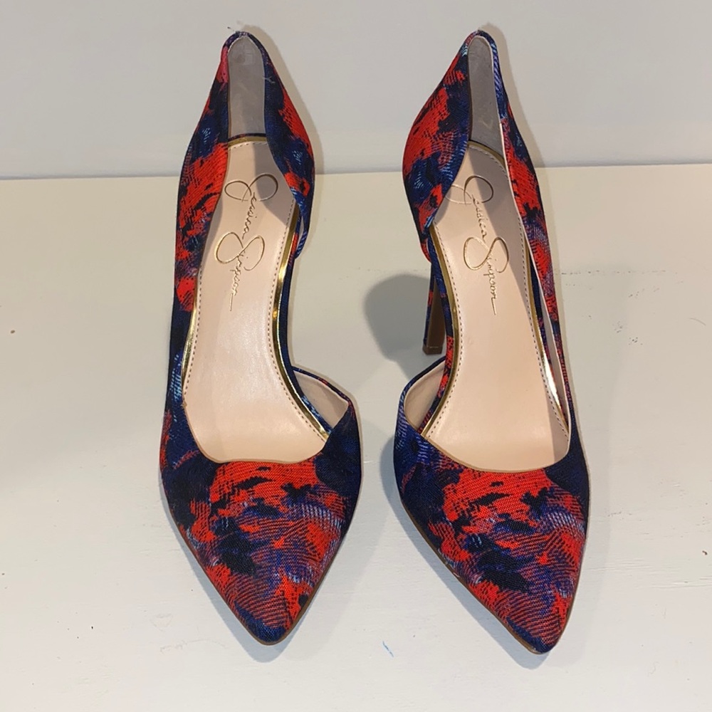 Jessica Simpson Floral Heels